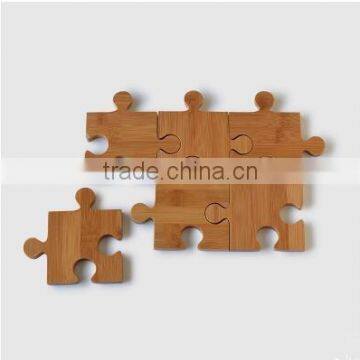 Creative Bamboo Custom Wood Tray Set With Coaster for Coffee photo-4