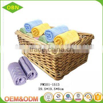 Household Rectangular Fruit Wicker Basket Tray photo-3