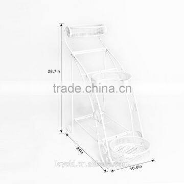 Classic Home 3-flower Pot Iron Plant Stands Metal Flower Pot Garden Decoration photo-4