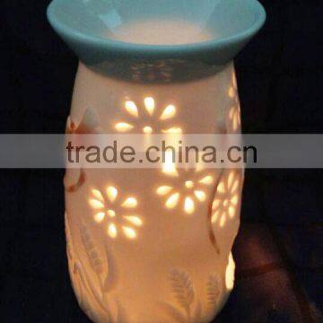 Hand Painted Ceramic Fragrance Oil Burner With Tealight Candle Factory Supply photo-3