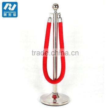 Cowed Metal Rope Stanchion Poles Stand