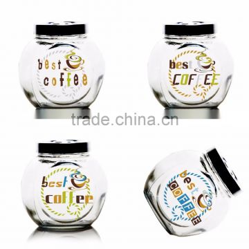 200ml 2000ml christmas deer fancy glass candy jar food bottle cookie jar coffee container