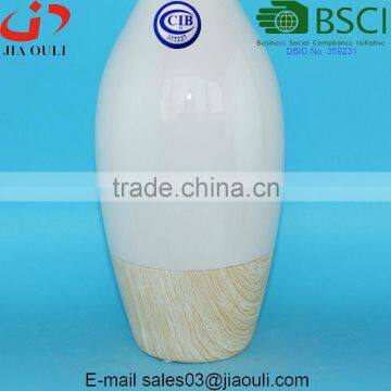 Good Sales Modern Ceramic Bottle Shape Vases for Home Decor, Wood Print Vase photo-3