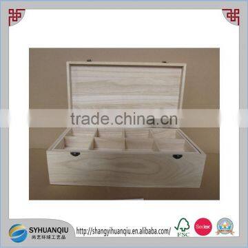 unfinished plain pine paulownia oak plywood wooden mooncake box for sell