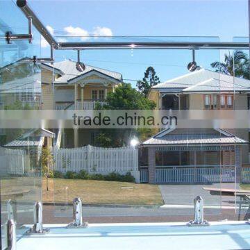 Stainless Steel Round Glass Spigot Short Glass Fence Post photo-4