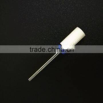 Medium Type Cylinder Head Ceramic Nail Drill Bit Rotary Burr For Electric Manicure Machines