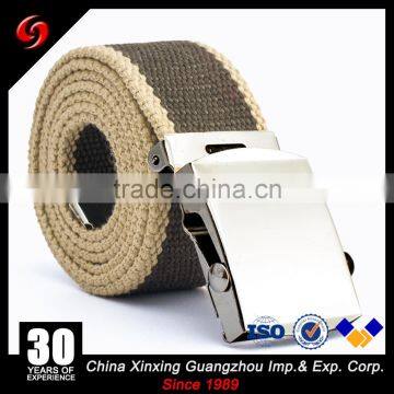 men's fashion military soldier army belt cotton ribbon tactical usage high strength customized color