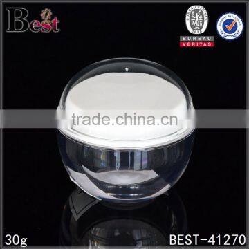 Unique Ball Shape Acrylic Jar 5g 30g High End Cream Jars Wholesale Custom Color Face Cream Jar China