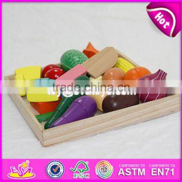 2017 Top Fashion Children Cutting Wooden Food Toys W10B173-S photo-2