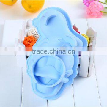 Funny cake mold lovely duck shape chocolate silicone mold soap mold