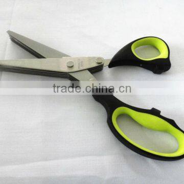 practical stainless steel 5 blade Herb Scissor