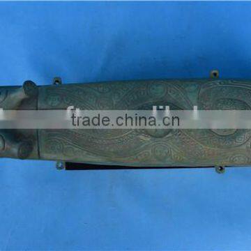 Classical Chinese Bronze Wine Vessels/China Style Bronze Artwork/Bronze Decoration/Chinese Classical Bronze Sculpture photo-5