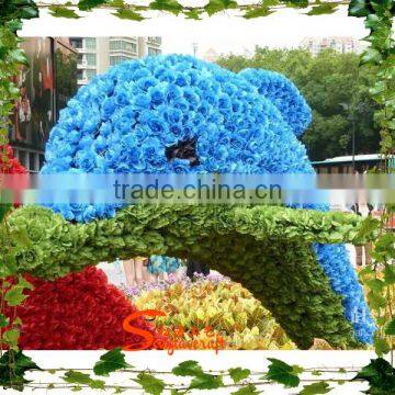Artificial Grass Hand Topiary Park Decoration Special Shape Ornaments Artificial Topiary photo-2