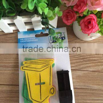 2015 good quality and cheapest price paper air freshen/freshner for public garbage can