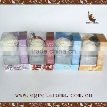 EA3-0851 Chrismas Gift Set Sola Flower on Square Glass Bottle Natural Scent Diffuser Fragrance Diffuser photo-2