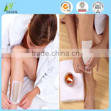 Smooth disposable depilatory waxing strips