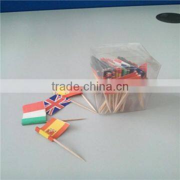Party Decorative Chinese Bamboo Cocktail Flag Pick photo-2