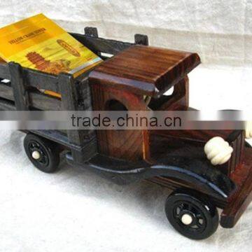 Custom Lovely Nice-looking Kids Wooden Toys Mini Truck Model for Kids photo-4