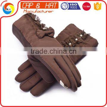 Customized Thinsulate Thermal Lined Stretch Winter Acrylic Knitted Glove for Mobile Phone photo-3