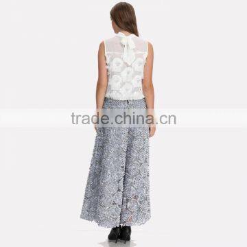 Domin Women Latest Maxi Party Wear Long Skirts Design 2017 photo-5