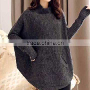 Cheap china wholesale clothing lady Large code sweater winter woman fashion grey