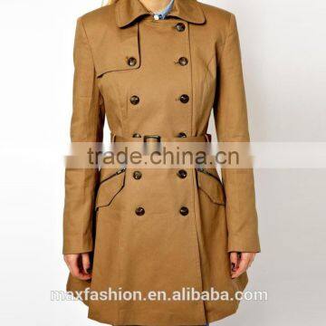 China Custom-made Winter Coat,OEM Brand Fashionable Lady Coat,2015 Hot-sale Trench Coat for Women photo-3