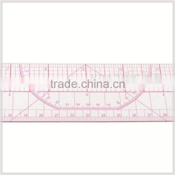 Kearing Brand Manufacture High Quality 45cm&18" Straight Flexible 1.2mm Thickness Plastic Garment Ruler for Fashion Design#8095 photo-3