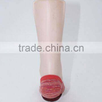 Lady Antil Slip Melange Cotton Yarn no Show Invisible Socks photo-4