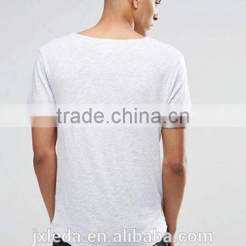 Men High Quality Chest Pocket O-neck Short Sleeves T-shirt Manufacturers photo-4