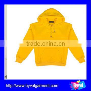 OEM cheap yellow blank hoodies & sweatshirt,high chimney collar sweatshirt hoodie,fashion cotton/polyester pullover hoodies