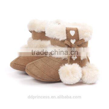 Pink Red Grey Color Inflatable Baby Walker Baby Winter Clothes Fuzzy Warm Winter Boot photo-6