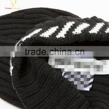 Free Knitted Custom Beanie Hat Pattern Men Knitted Beanie Cap photo-3