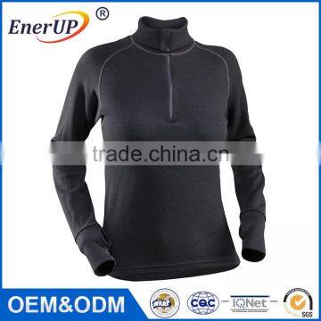 2017 Most Fashion Dri Fit Performance Mock Neck 1/2 Zip Long Sleeve Training Top Pullover Women Outdoor Sportswear photo-3