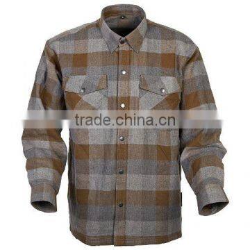 Custom Men's flannel shirt with hood long sleeve high quality