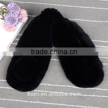 New 2016 Genuine Real Rex Rabbit Fur Scarf Women Fluffy Winter Fur Shawl photo-6