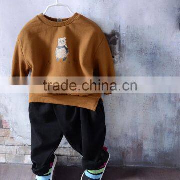 S16454A 2017 Childrens Kids Long Sleeved Cotton Hoodies photo-2
