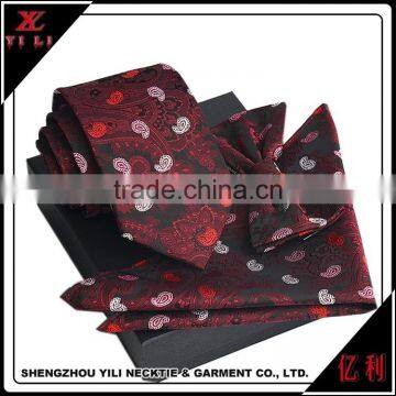 Formal Occasion Essential Burgundy Necktie Gift Sets photo-2