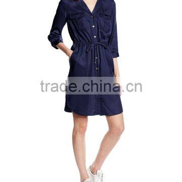 Women's Tencel Dress/Long Dress Shirt photo-2