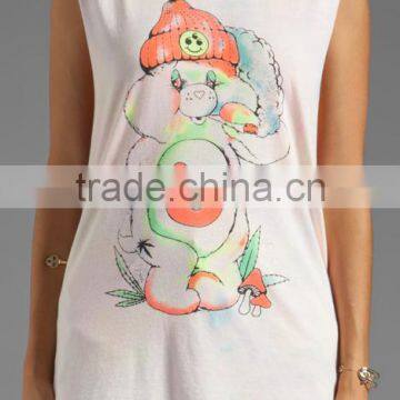 Sexy Born to Run Printed Sleeveless Tank Top photo-4