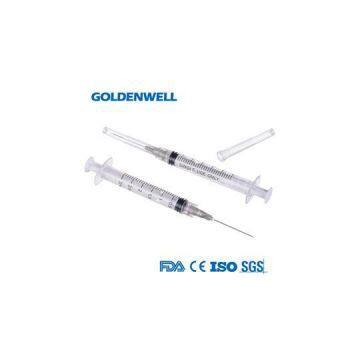 Plastic Disposable Three Parts Luer Lock Syringe