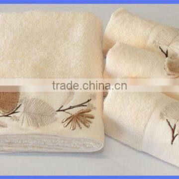 High quality embroidered towel bamboo/bamboo towel fabric