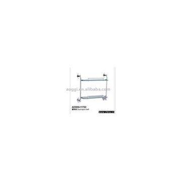 double layer glass shelf(Glass shelf,glass rack)