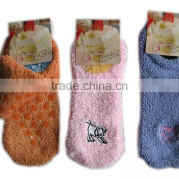 Fuzzy Microfiber Warm Socks, Anti-sip Women Thermal Microfiber Cozy Socks photo-2