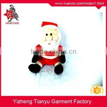 Custom Promotion Stuffed Christmas Decoration Gift Plush Santa Claus Toys