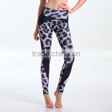 Women's Digital Printed Classic Brushed Yoga Sport Stretch Nine Points Leggings