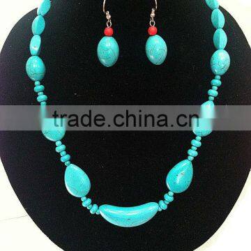 Beautiful Navy Blue Kallaite Jewelry Set Party Jewelry