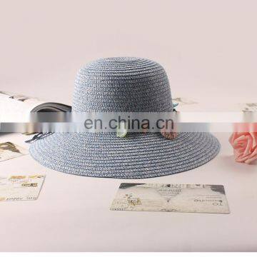 Bohemia Sunshade Straw Hat Handwork Beach Cap Shell a String Of Beads Sunbonnet