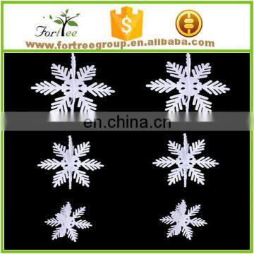 christmas hanging ornament non woven white snow