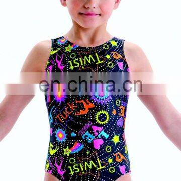 dye sublimation printing latest stylish kids gymnastics leotards custom design factory