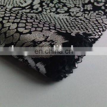 Winfar Textile Hot Sell Stretch Silver Foil Python Printed Scuba Knitting Polyester Fabric photo-5